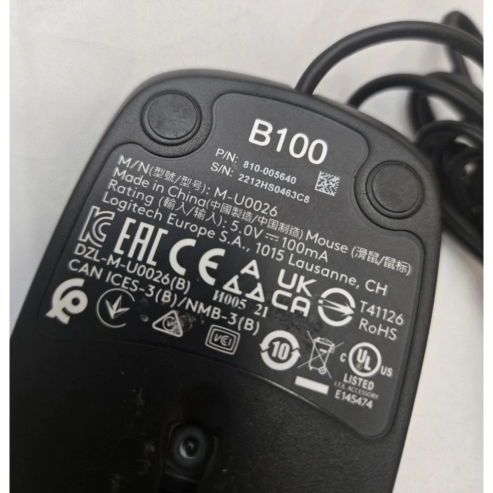 Logitech b100 wired